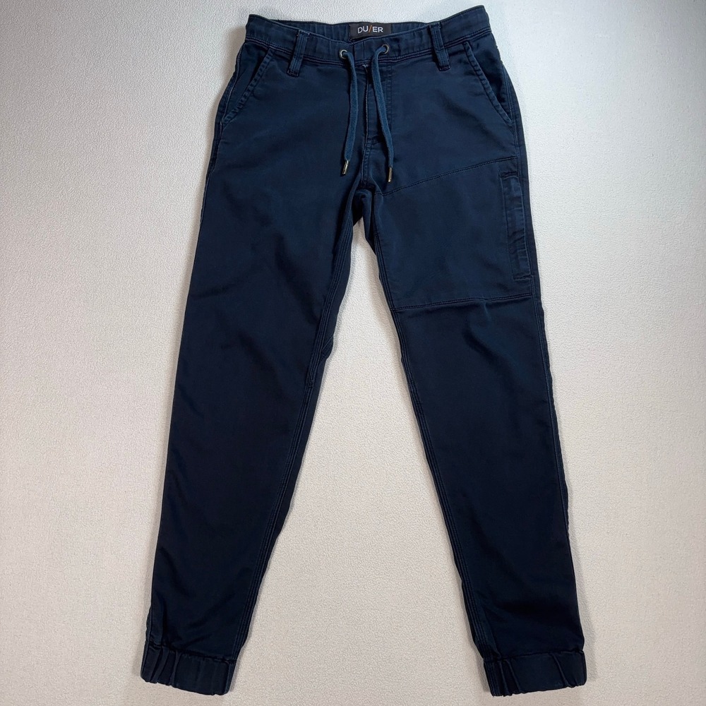 DU/ER N2X Jogger Pants Men's 28x29 Navy‎ Slim Fit Drawstring Cargo Pocket N2X04